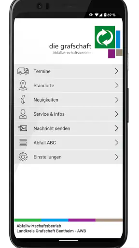 Abfallapp Landkreis Grafschaft screenshot 1