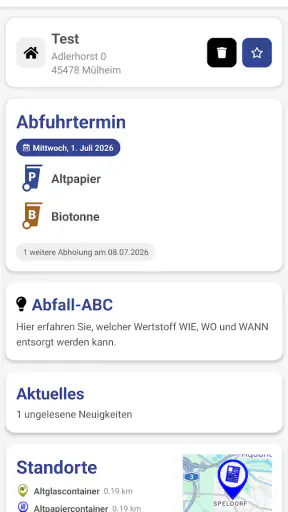 abfallApp MEG screenshot 1