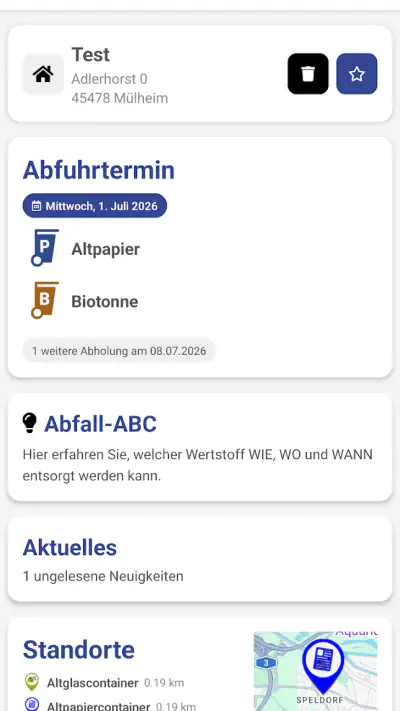 abfallApp MEG screenshot 1