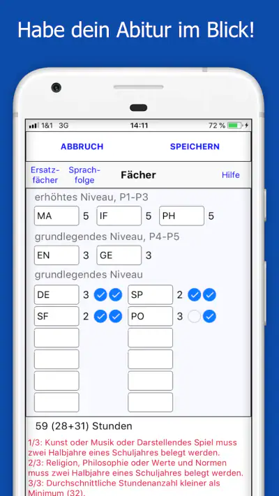 AbiMobil screenshot 1