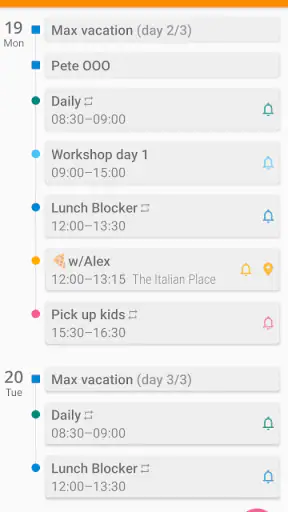 aCalendar - dein Kalender screenshot 1