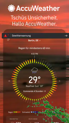 AccuWeather: Wetterradar screenshot 1