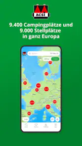 ACSI Campingplätze Europa App screenshot