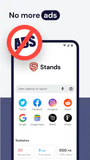 Ad blocker Browser Stands screenshot 1