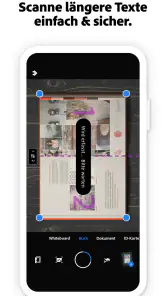 Adobe Scan KI-PDF Scanner, OCR screenshot