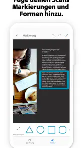Adobe Scan KI-PDF Scanner, OCR screenshot