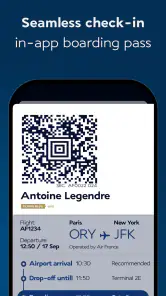 Air France - Flugbuchung screenshot