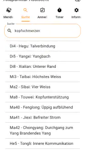Akupunktur Assistent screenshot