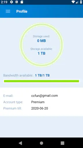 Alfafile.net File Manager screenshot 1