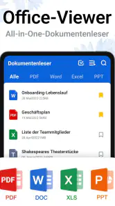 Alle Dokumente Leser: PDF, XLS screenshot
