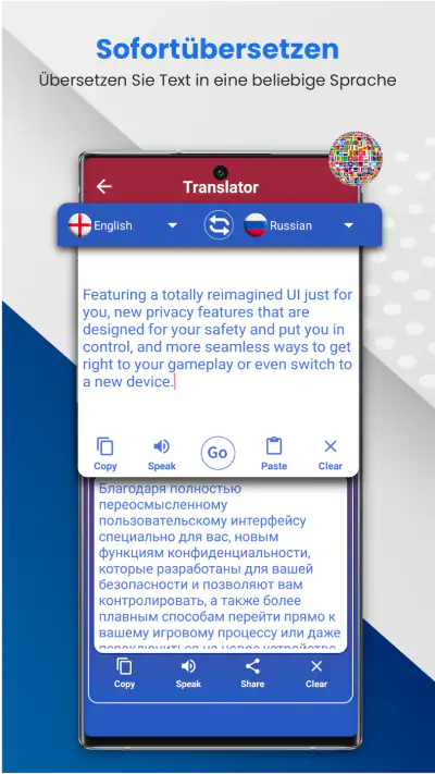 Alle Sprachen Übersetzer App screenshot 1