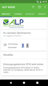 ALP Abfall screenshot