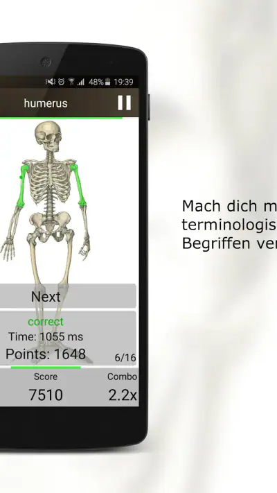 Anatomie Quiz Pro screenshot 1
