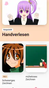 Anime zeichnen lernen app screenshot