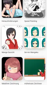 Anime zeichnen lernen app screenshot
