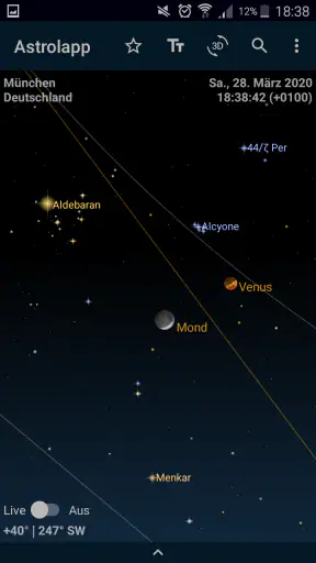 Astrolapp Live Sternkarte screenshot 1