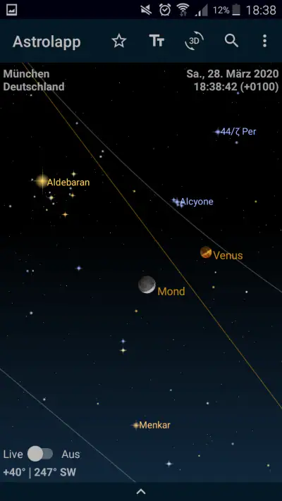Astrolapp Live Sternkarte screenshot 1