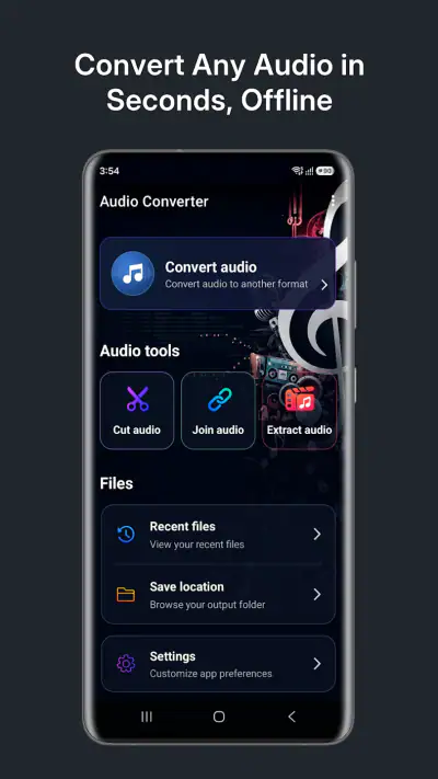 Audio Converter (MP3 AAC OPUS) screenshot 1