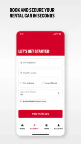 Avis Autovermietung screenshot