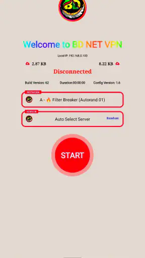 BD NET VPN screenshot 1