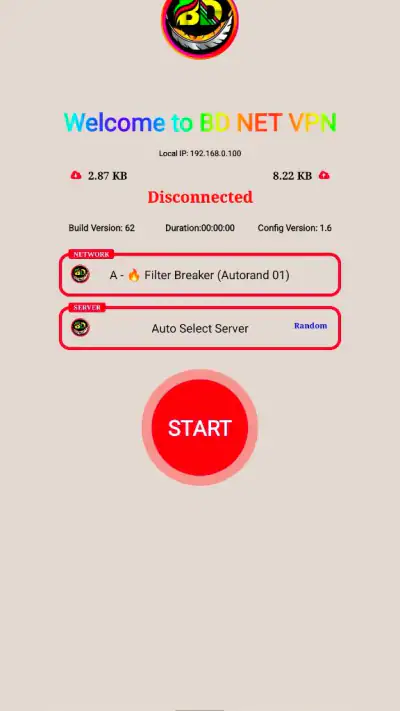 BD NET VPN screenshot 1