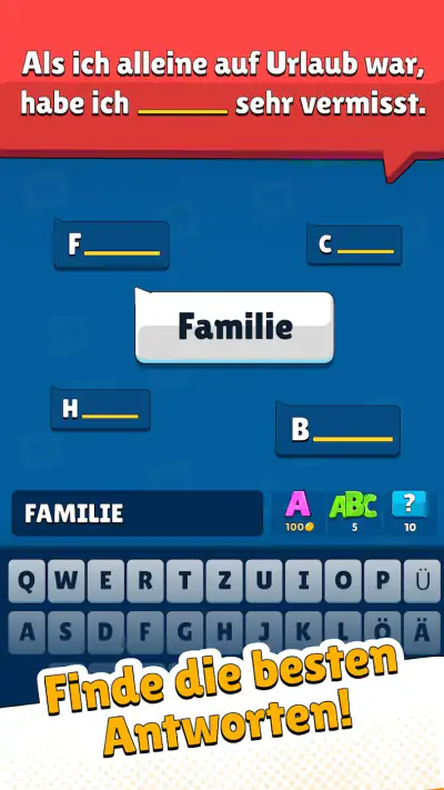 Beliebte Wörter: Familienspiel screenshot 1