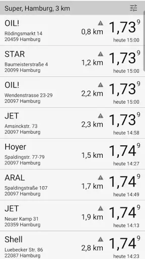 Benzinpreis-Blitz - Tanken App screenshot 1
