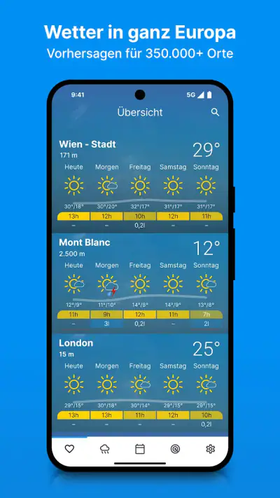 bergfex: Wetter & Regenradar screenshot 1