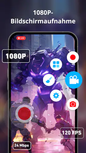 Bildschirm Aufnehmen, Rekorder screenshot 1