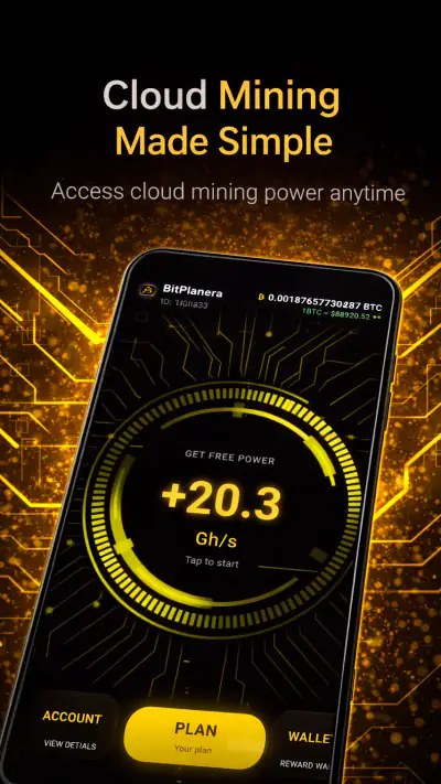 BitPlanera: BTC Cloud Mining screenshot 1