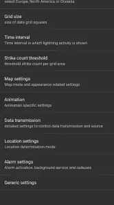 Blitzortung Gewitter-Monitor screenshot