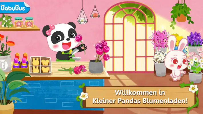 Blumenkurs mit kleinen Panda screenshot 1
