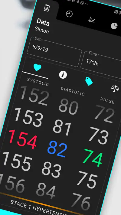 Blutdruck screenshot 1