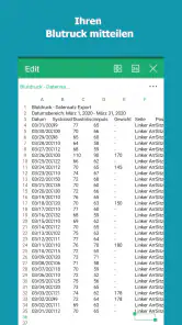 Blutdruck-Tagebuch screenshot