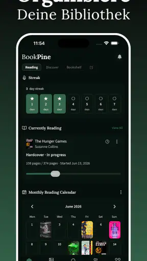BookPine: Buch-Tracker & Stats screenshot 1
