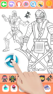 Boys Ninja Coloring & Memory screenshot 6
