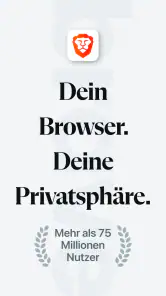 Brave Private VPN Webbrowser screenshot