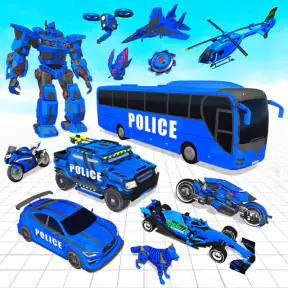 Bus Simulator Police Robot Car screenshot 1
