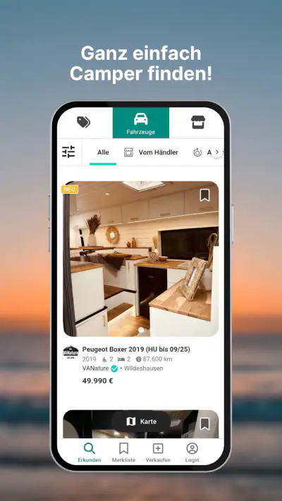 CamperTrader: Kaufen/Verkaufen screenshot 1
