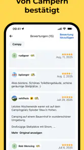 Campy - Camping & Stellplätze screenshot