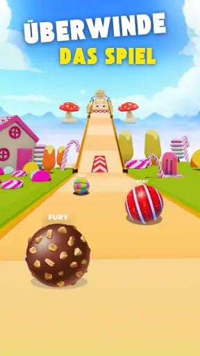 Candy Ball Run - Rolling Games screenshot 1