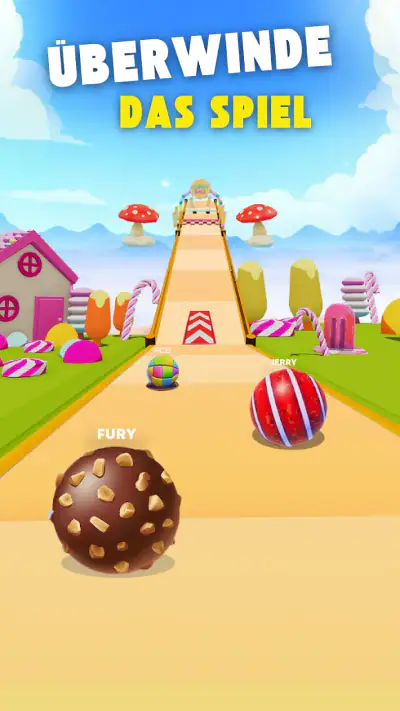 Candy Ball Run - Rolling Games screenshot 1