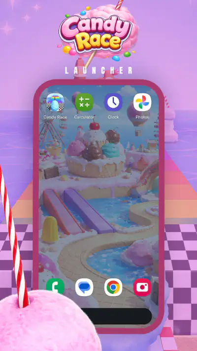Candy Race Launcher screenshot 1