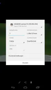 Canon Print Service screenshot