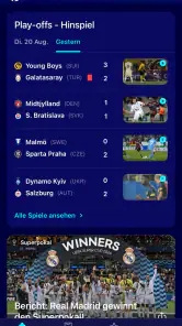 Champions League offiziell screenshot