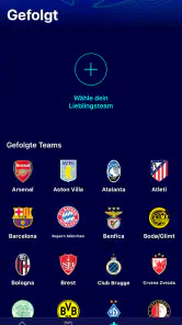 Champions League offiziell screenshot