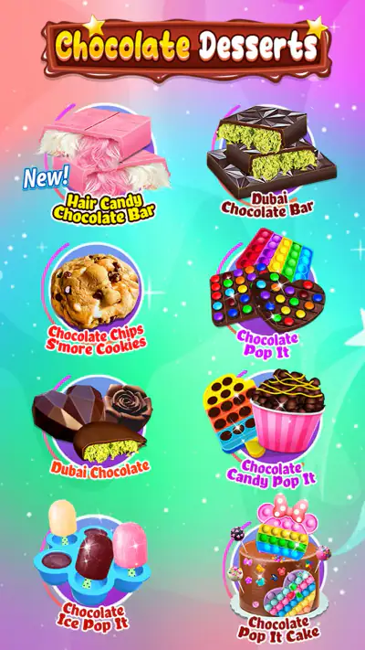 Chocolate Pop It Desserts screenshot 1
