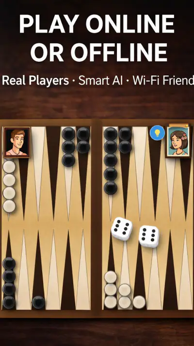 Clean Backgammon screenshot 1