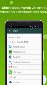 Clear Scan : scannen als PDF screenshot