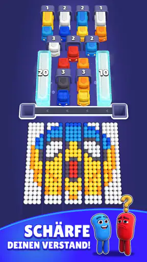 Color Bus Fill: Traffic Puzzle screenshot 1